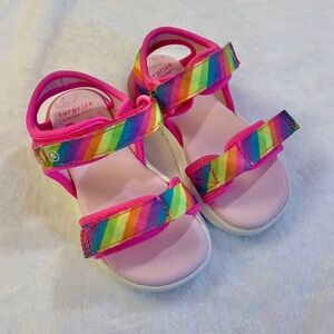 Stride Rite Sevita Rainbow Light-Up Velcro Sandals - Toddler Girls' Size 7/8